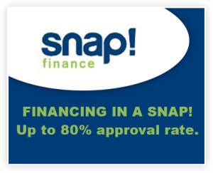 Not a Snap customer? Get what you need now, regardless of your credit history and with no impact to your FICO® score. 1 Shop our more than 150,000 partner stores and sites and get up to $5,000 in lease-to-own financing applied directly to your purchase. 2 Shop now, pay later through the Snap Finance® mobile app. It’s that easy.